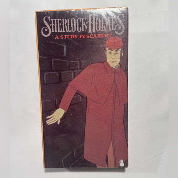 1989 Sealed VHS #186 Sherlock Holmes - A Study In Scarlet. Detective Movie! New! - Picture 1 of 2